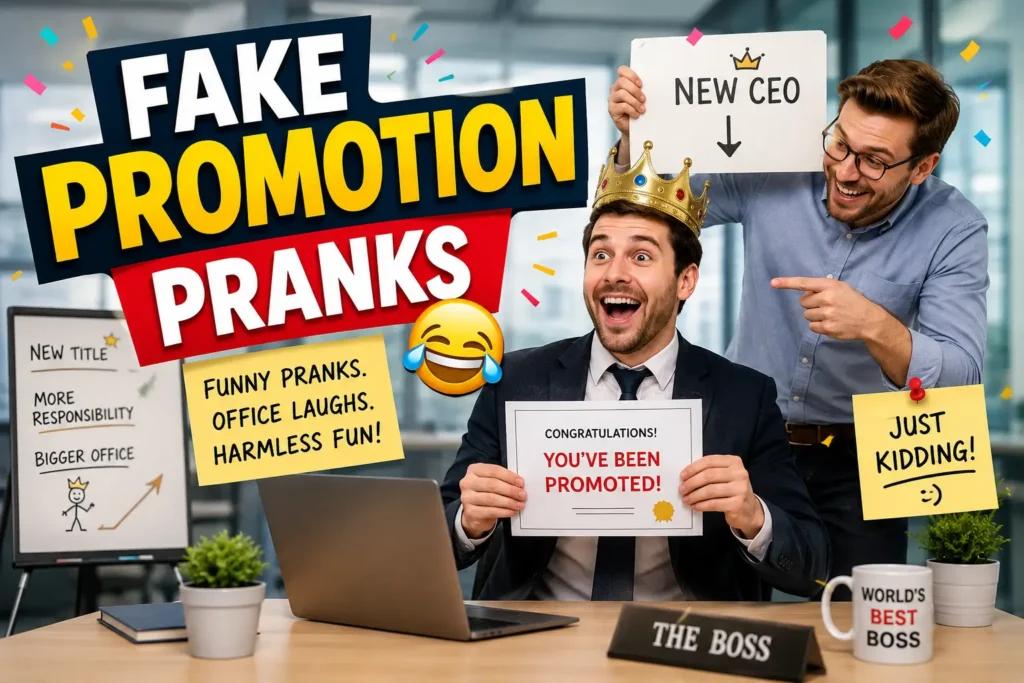 fake promotion pranks