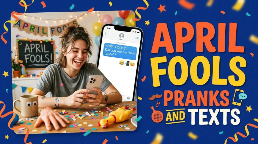 april fools pranks and texts