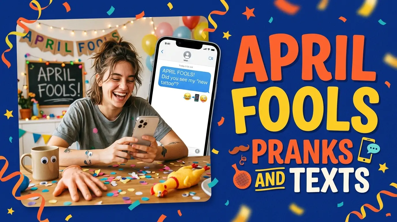 april fools pranks and texts