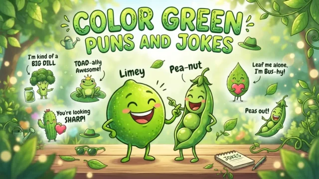color green puns and jokes