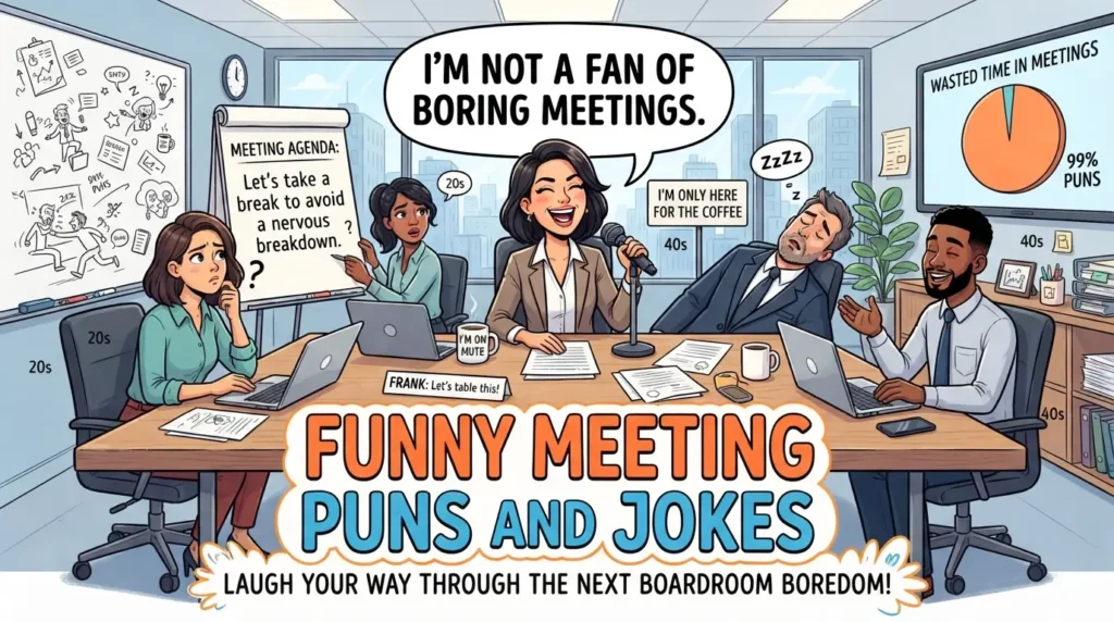 funny meeting puns and jokes