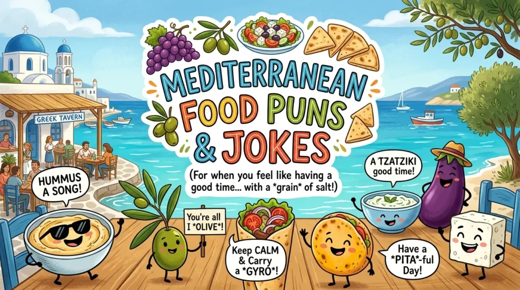 mediterranean food puns and jokes