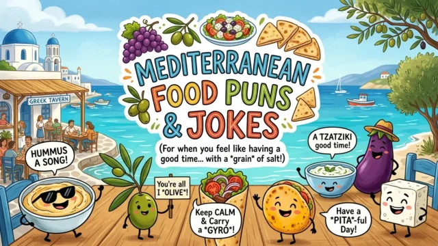 mediterranean food puns and jokes
