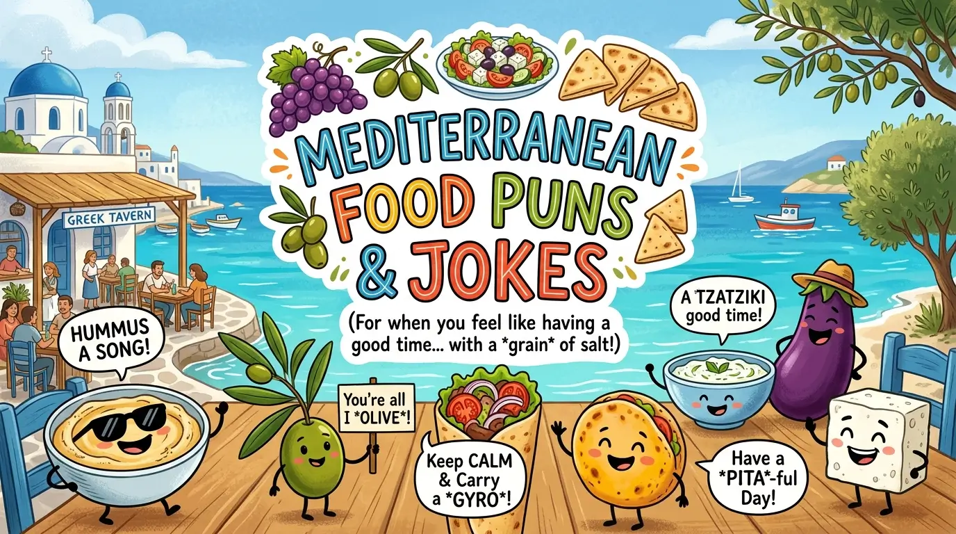 mediterranean food puns and jokes