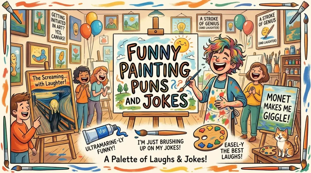 painting puns and jokes