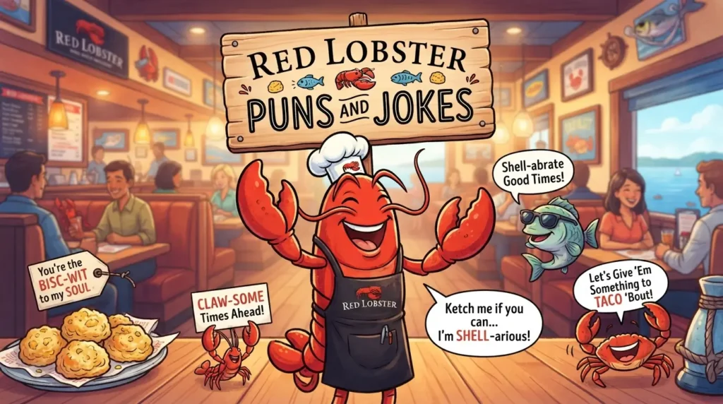 red lobster puns and jokes