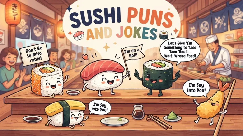sushi puns and jokes