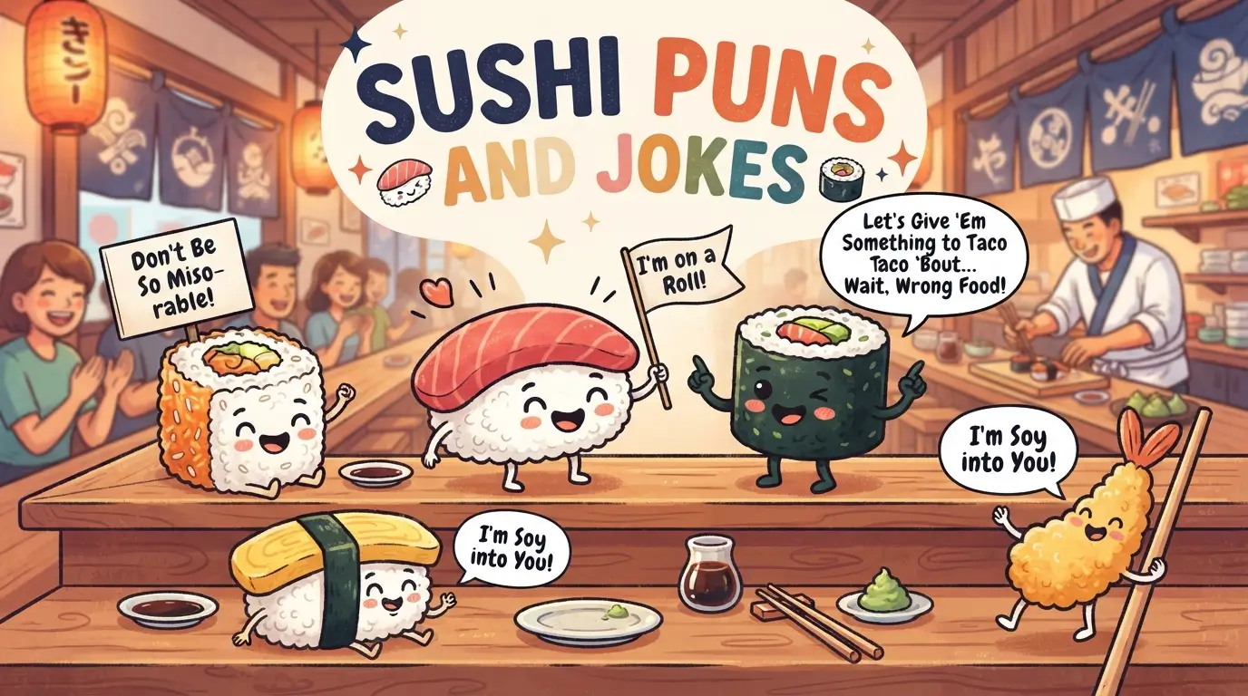 sushi puns and jokes