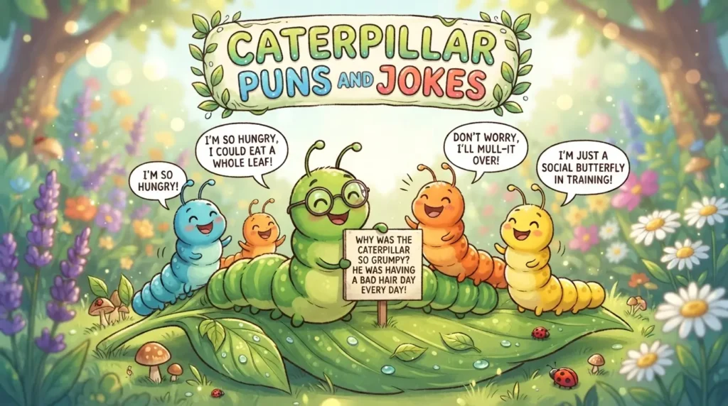 caterpillar puns and jokes