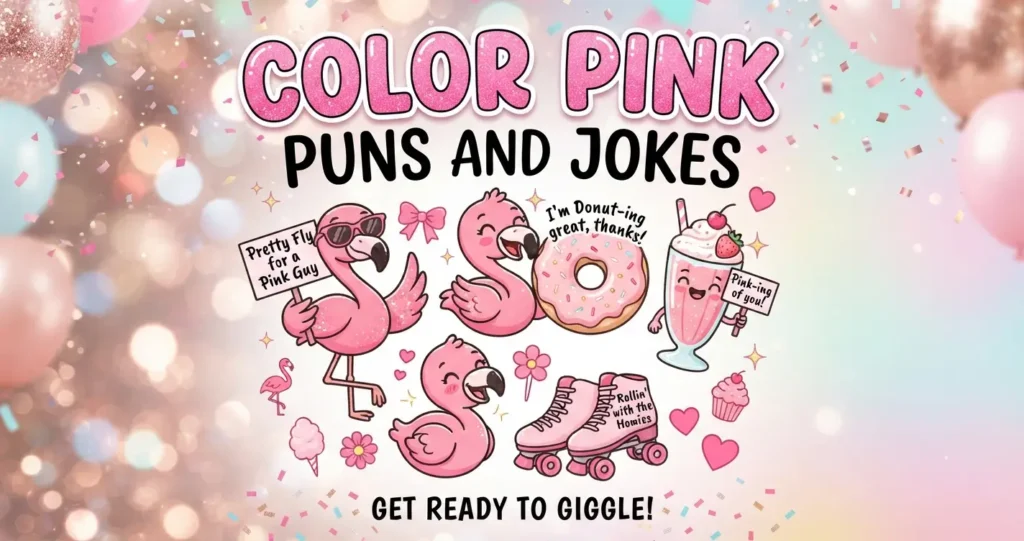 color pink puns and jokes