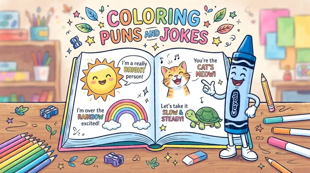 coloring puns and jokes