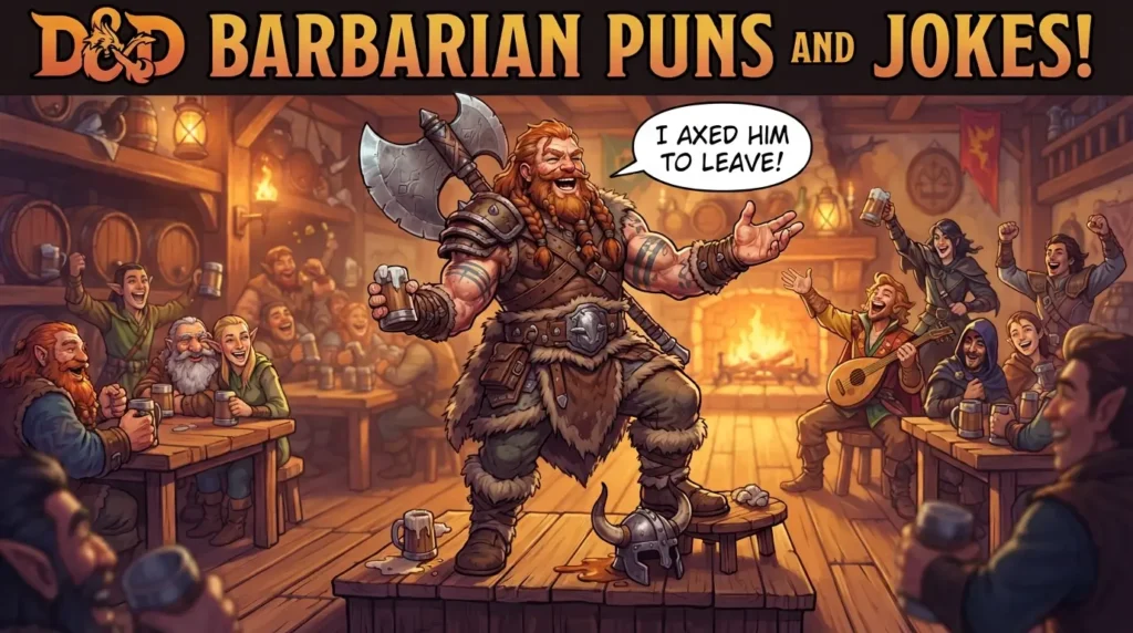 dnd barbarian puns and jokes