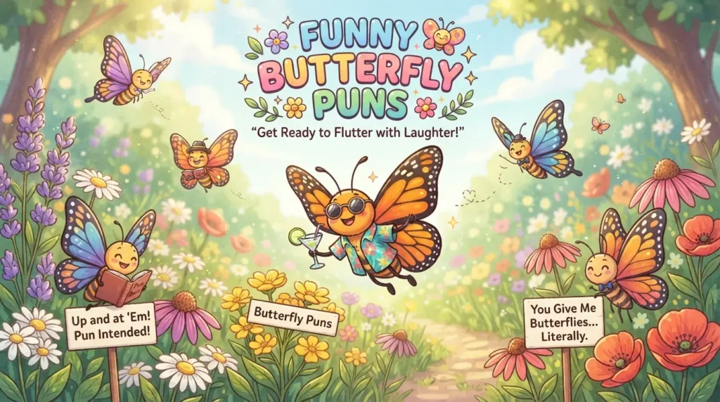 funny butterfly puns