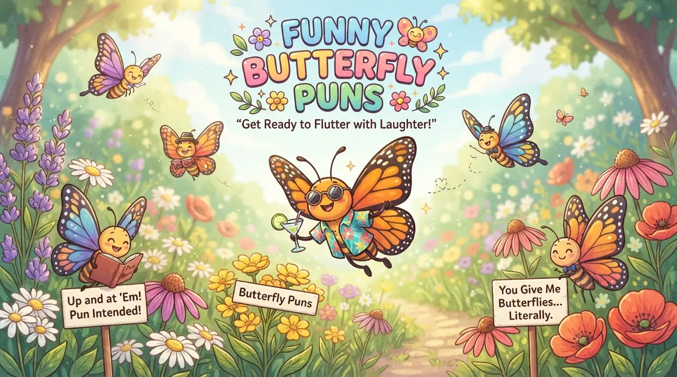 funny butterfly puns