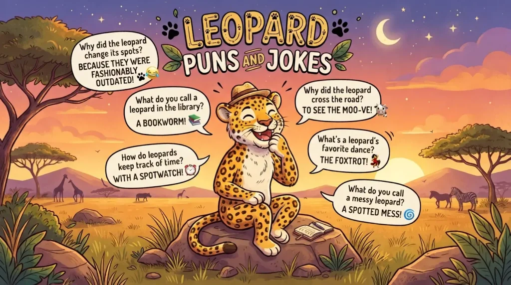 leopard puns and jokes