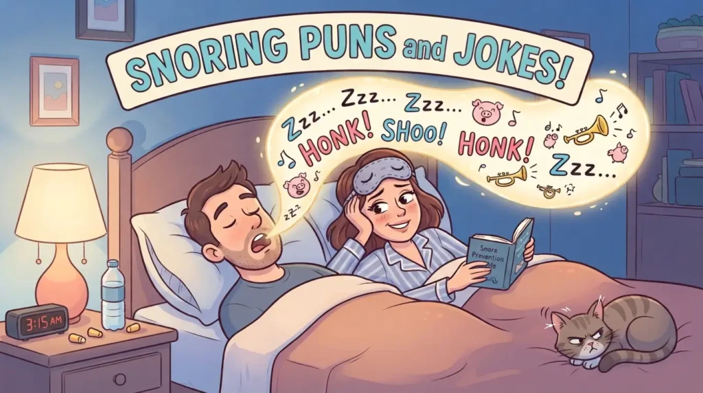 snoring puns and jokes