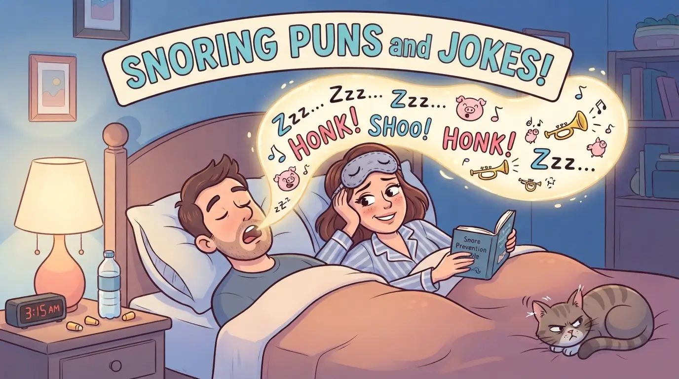 snoring puns and jokes