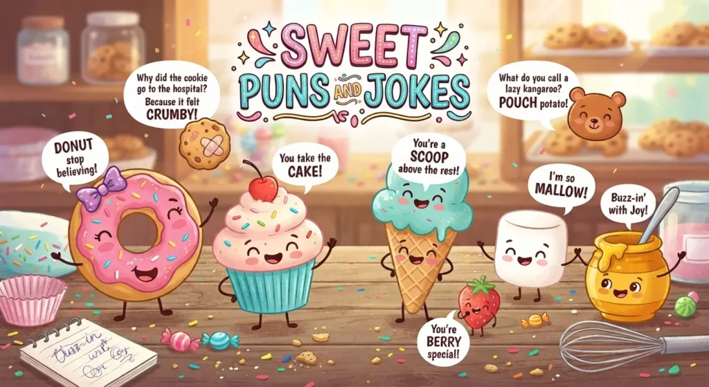 sweet puns and jokes