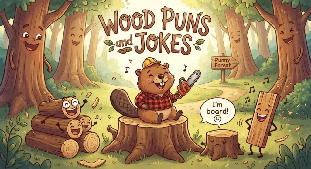 wood puns and jokes