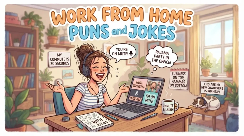 work from home puns and jokes