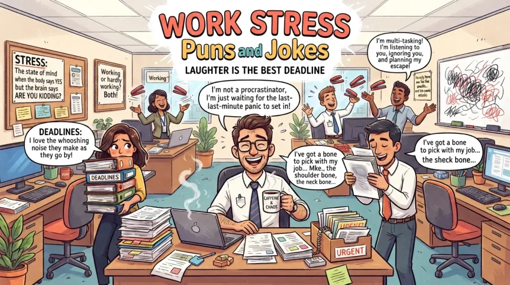work stress puns and jokes