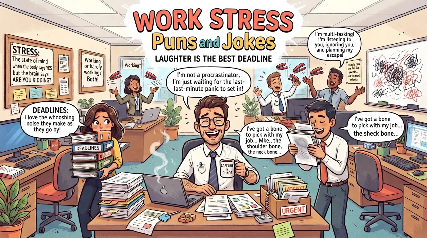 work stress puns and jokes