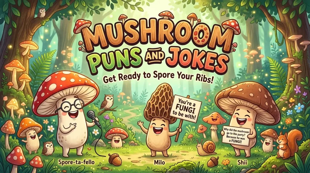 mushroom puns and jokes